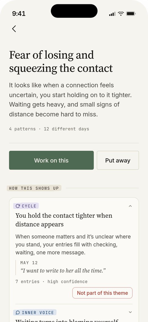 A theme: how it shows up, with quotes